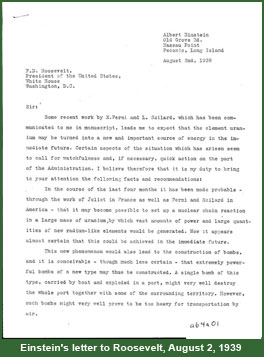 Albert Einstein Letters to Franklin D Roosevelt